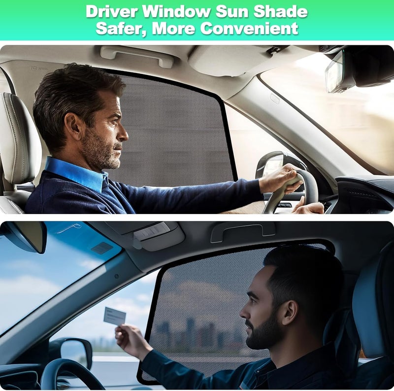 KOCZIL ظلال نوافذ RAV4 2019-2024 - ظل نافذة السيارة للرضع والسائق، ستائر خصوصية قابلة للتنفس لنوافذ السيارة الجانبية، حماية من الأشعة فوق البنفسجية وعزل حراري للرحلات، القيلولة - Image 4